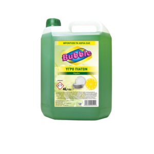 Υγρό Πιάτων 4L με άρωμα Λεμόνι, BUBBLE