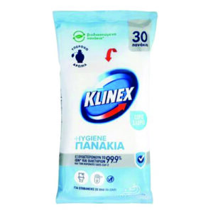 KLINEX ΥΓΡΑ ΠΑΝΑΚΙΑ 30τεμ χ. χλώριο (ΕΛ) ωκεανός